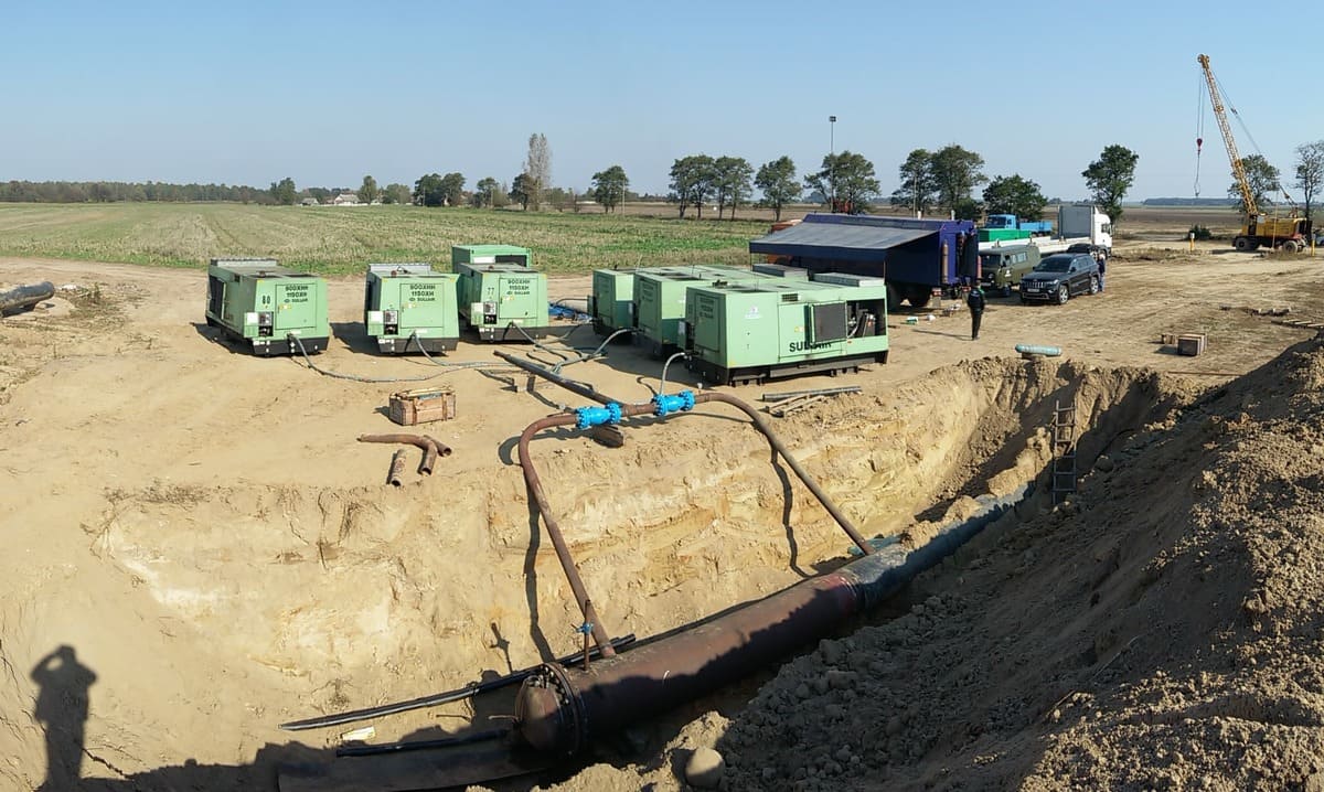 Осушка и азотирование магистрального газопровода для "Газпром Трансгаз Беларусь"